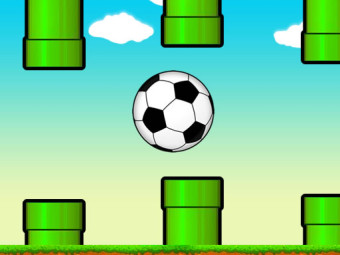 Play Flappy Soccer Ball now!