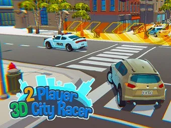 PLay 2 Player 3D City Racer now!