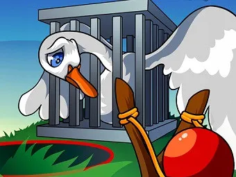 PLay Cage Busters: Slingshot Heroes now!