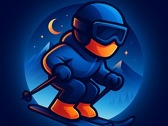 Play Crazy Snow Skier: Platformer now!