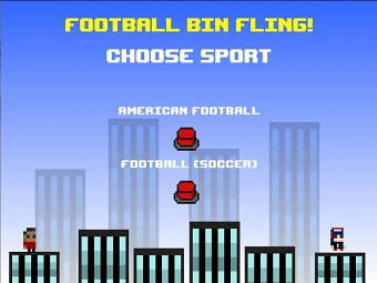 Play Football Bin Fling! now!
