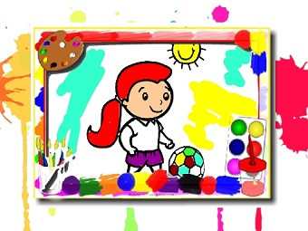 Play Football Coloring Book now!