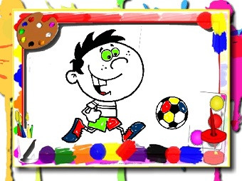 Play Football Coloring Time now!