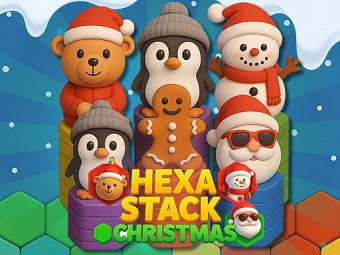 Play Hexa Stack Christmas now!