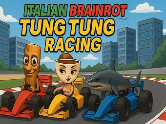 Play Italian Brainrot Tung Tung Racing now!