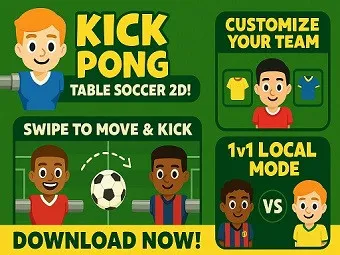 PLay Kick Pong Table Soccer now!