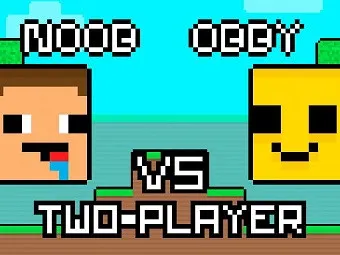 PLay Noob vs Obby Two Player now!
