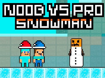 Play Noob vs Pro Snowman now!