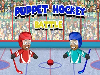 Play Puppet Hockey Battle now!