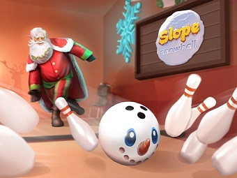 Play Slope Snowball now!