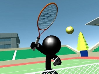 Play Stickman Tennis 3D now!