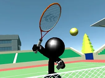 PLay Stickman Tennis 3D now!
