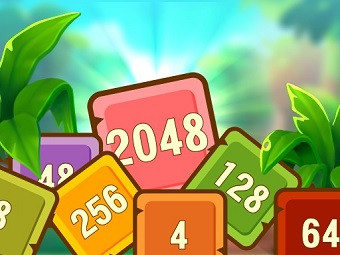 Play Tropical Cubes 2048 now!