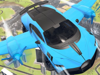 Play Real Sports Flying Car 3D now!