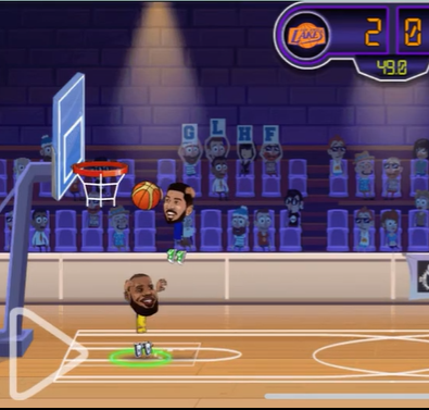 Basketball Stars  2 player basketball game that is a blast to play.
